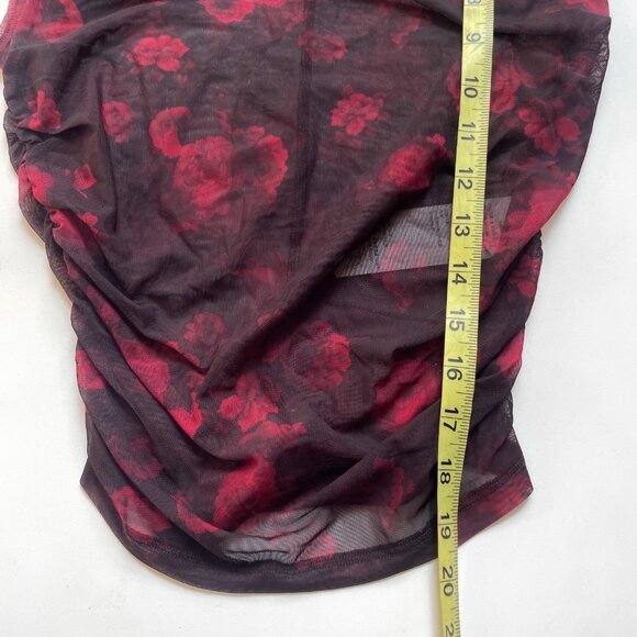 Abercrombie Paloma Mesh Top Rose Floral Size Small NEW NWT - Picture 5 of 5